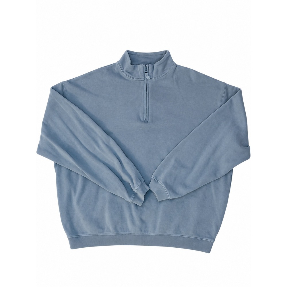 Woolrich vintage John Rich & Bros. Blue Quarter-Zip Pullover Sweater